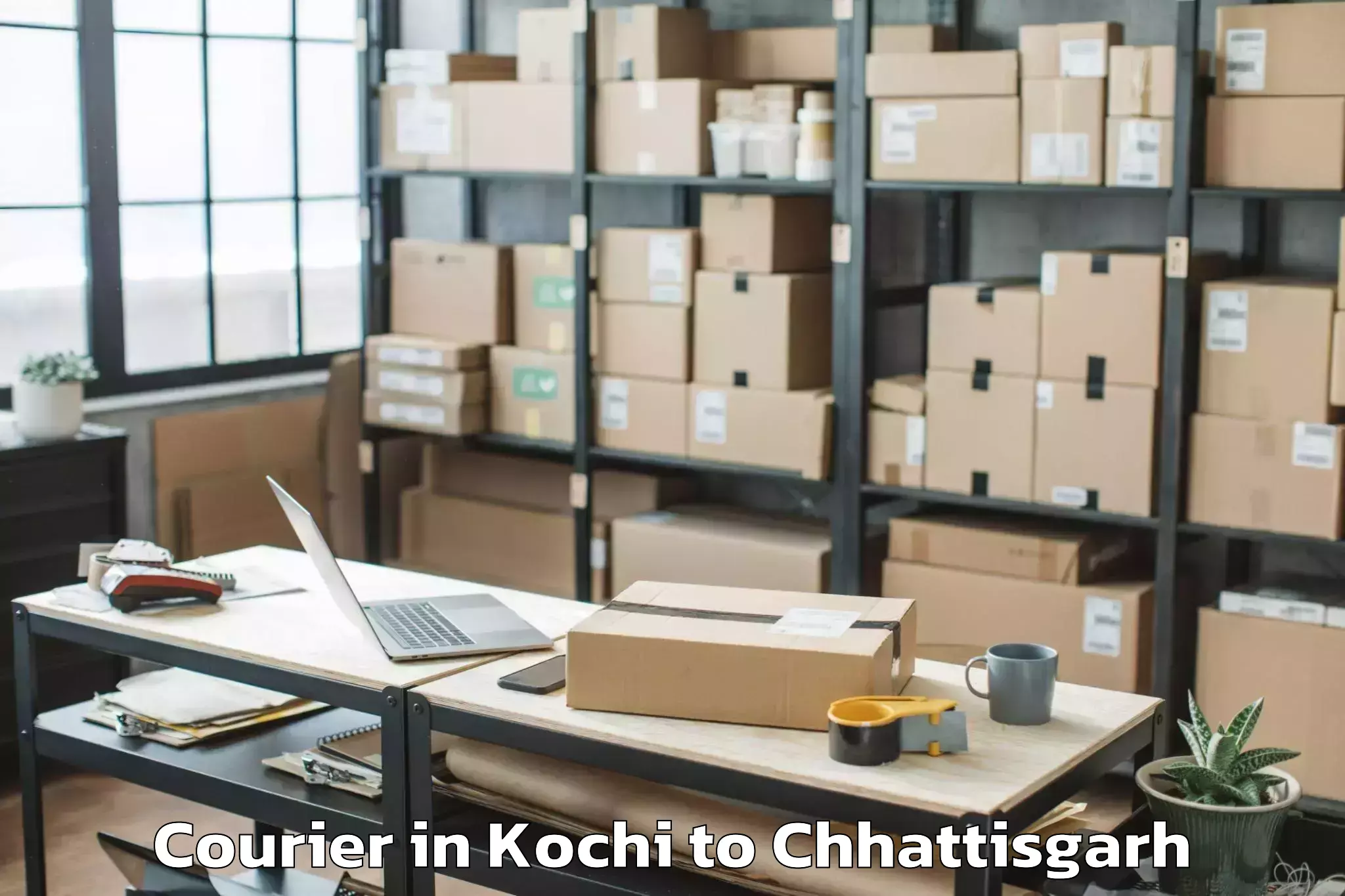 Top Kochi to Ambagarh Chauki Courier Available